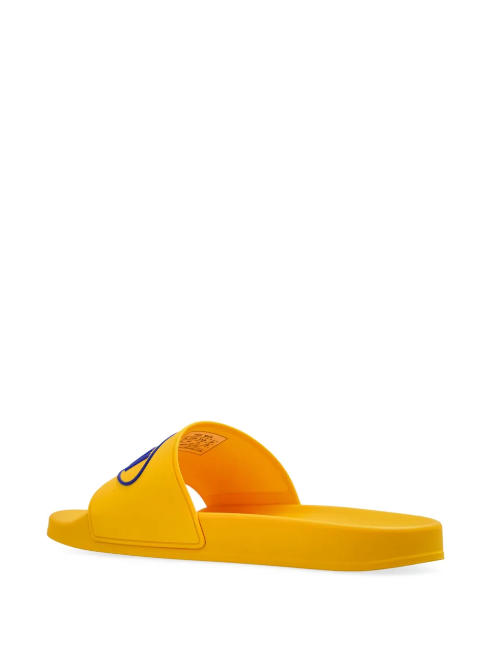 Balenciaga x Scholl slippers met logo-reliëf Geel