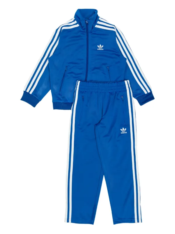 Adidas Kids logo-print Tracksuit Blue FARFETCH