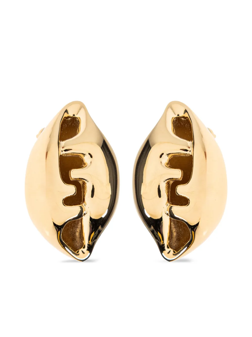FENDI Orecchini Sculptural Shell - Oro