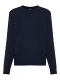 Theory textured crew-neck jumper - XHX NAVY