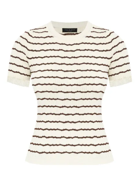 rag & bone striped ribbed top