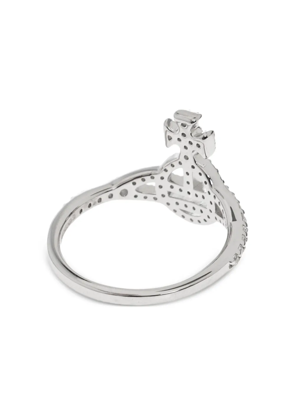 Vivienne Westwood Calliope ring verfraaid met kristallen - Zilver