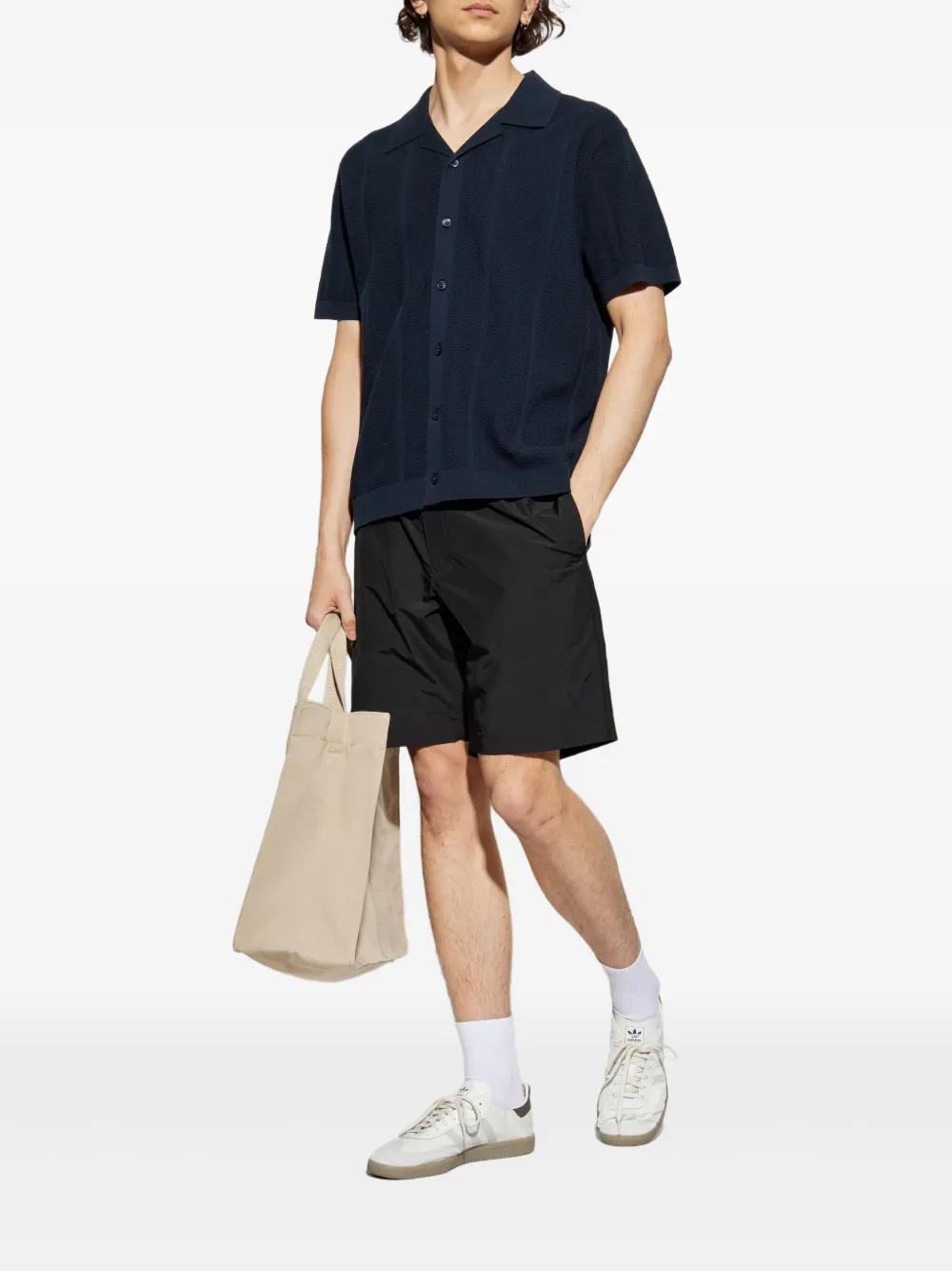 Theory textured short-sleeve cardigan | Cardigans | Image 2