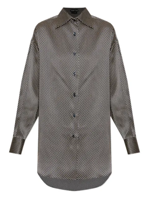TOM FORD polka dot long-sleeve shirt