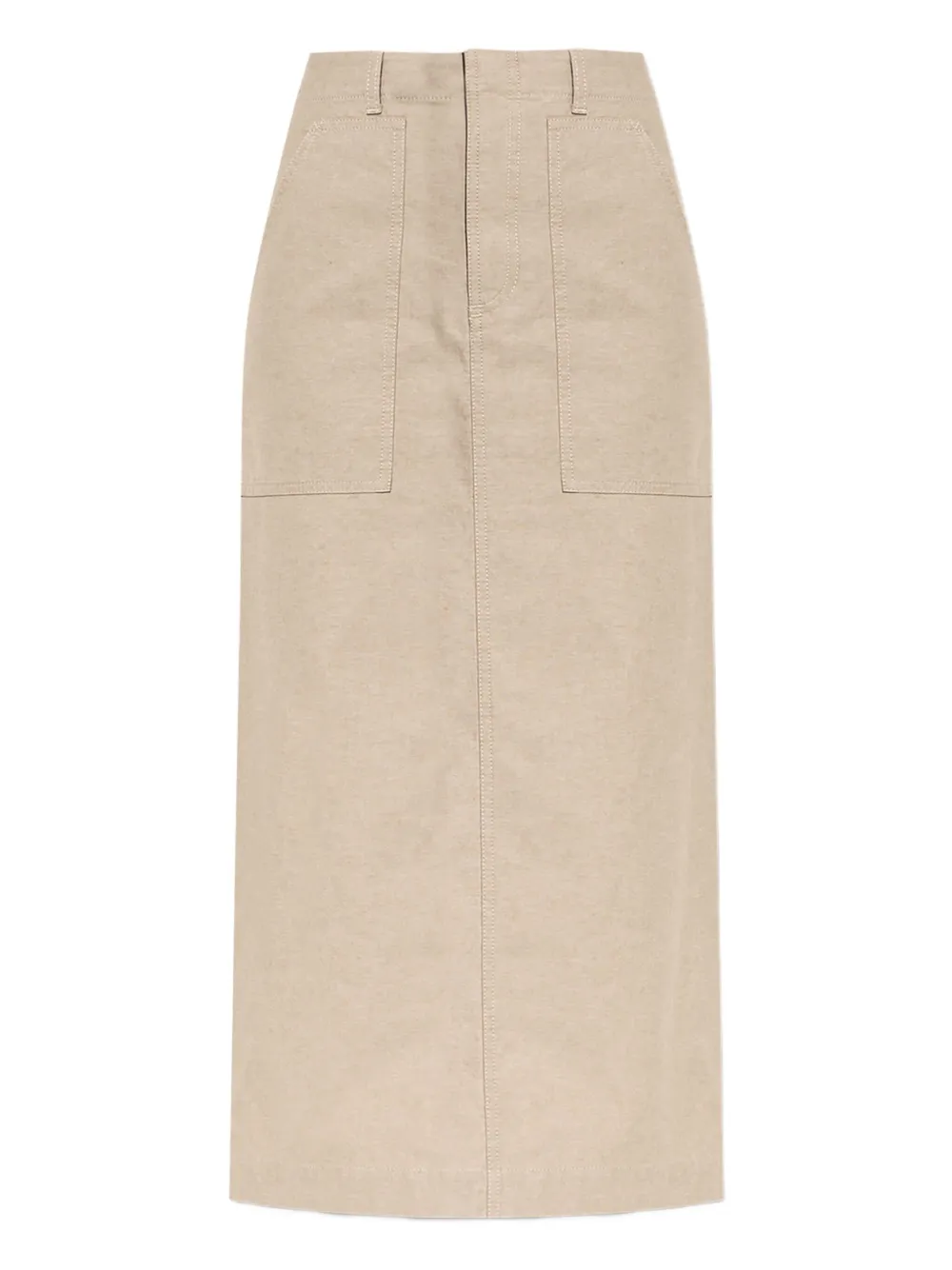 FENDI Katoenen midi-rok Beige