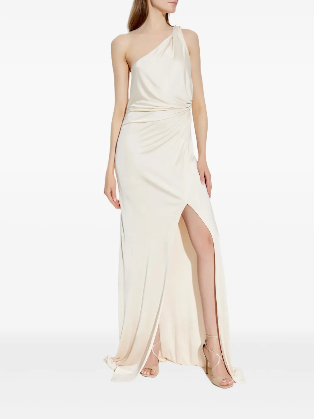 TOM FORD asymmetrical draped gown - Beige