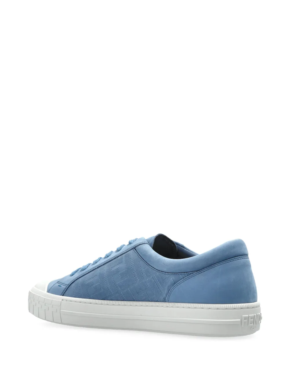 FENDI Domino low-top sneakers met textuur Blauw