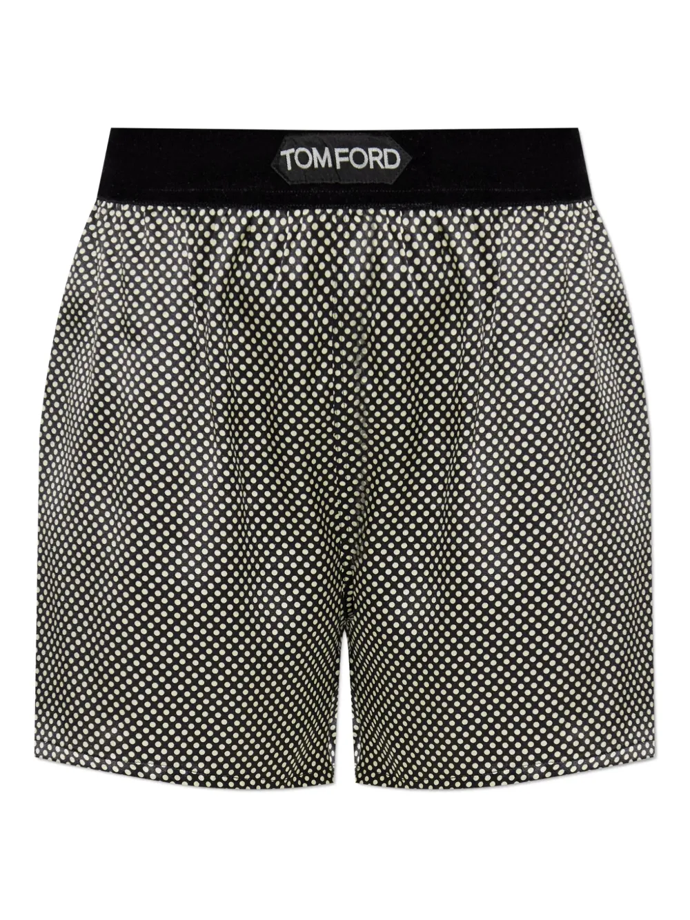 TOM FORD polka-dot lounge shorts - ブラック TOM FORD polka-dot lounge shorts - ブラック