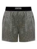 TOM FORD polka-dot lounge shorts - Black
