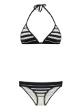 TOM FORD striped triangle-cup bikini - Black