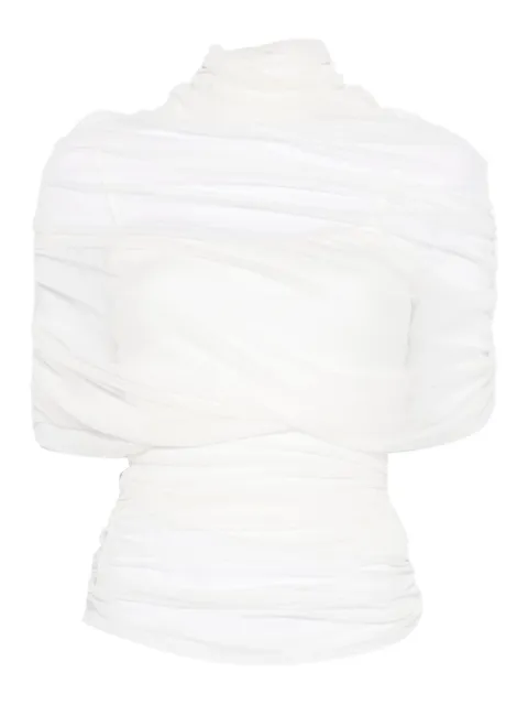Christopher Esber draped high-neck blouse