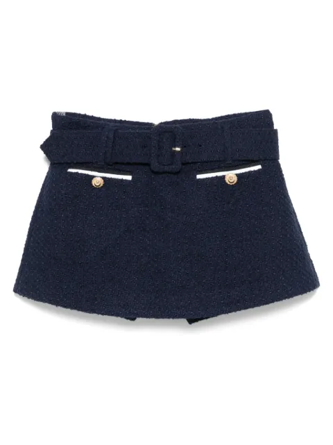 Self-Portrait tweed skorts