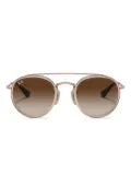 RAY-BAN JUNIOR round-frame sunglasses - Brown