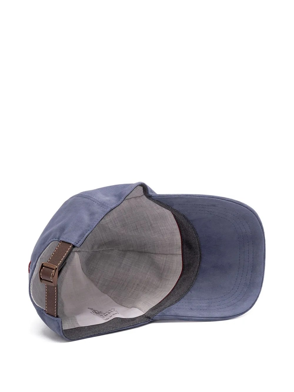 Brunello Cucinelli embroidered logo cap Blauw