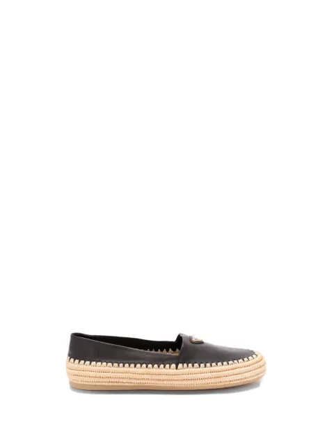 Prada leather espadrilles