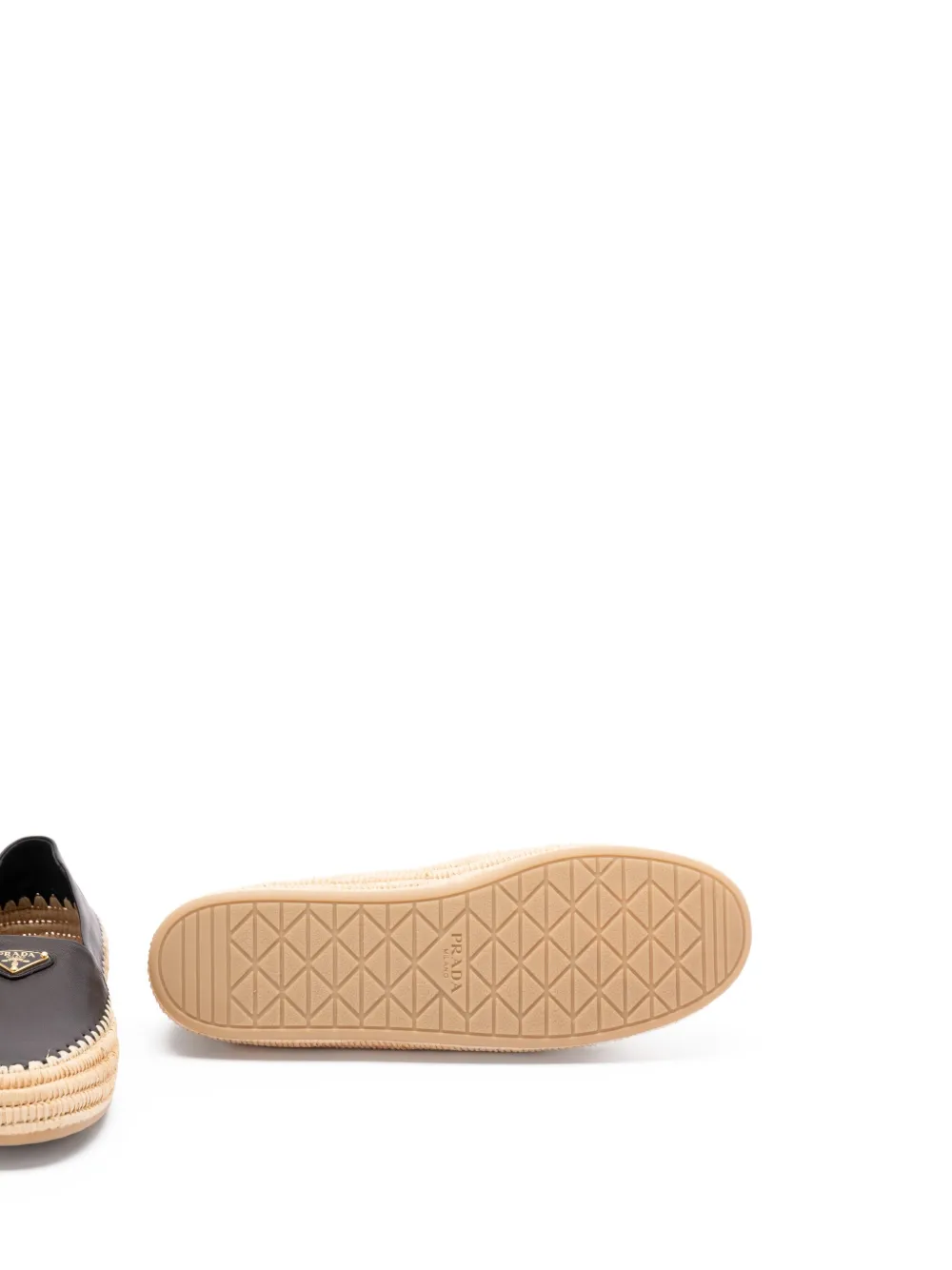Prada Leren espadrilles Zwart