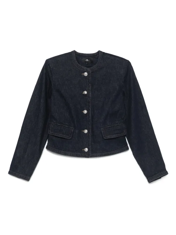 7 For All Mankind デニムジャケット | ブルー | FARFETCH JP