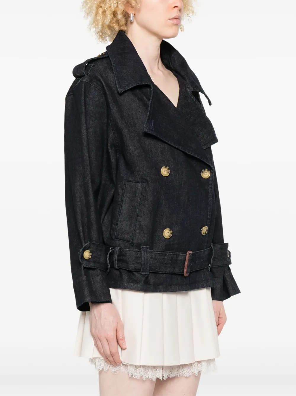 Shop Self-portrait Denim Jacket