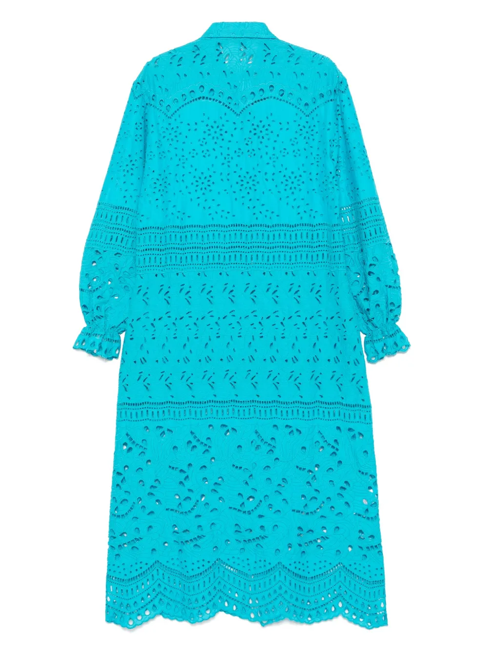 Ermanno Scervino broderie-anglaise midi dress - Blauw