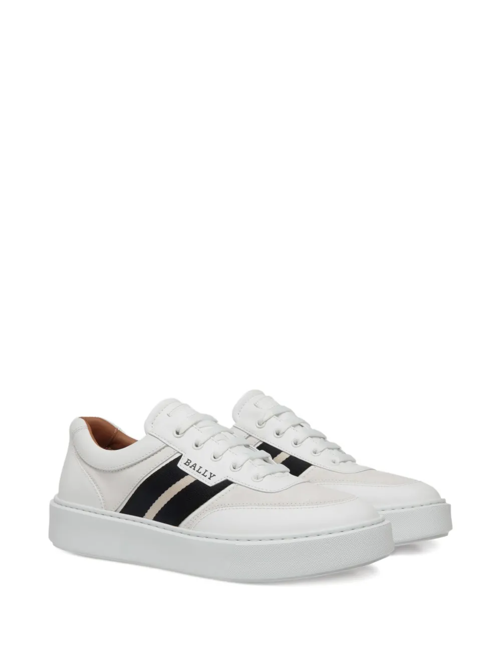 Bally leather stripe-detail sneakers White