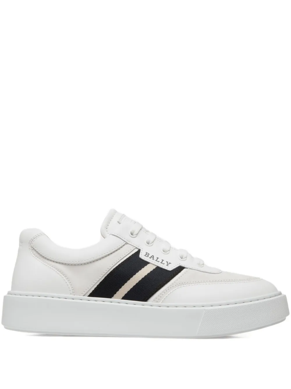 Bally leather stripe-detail sneakers White