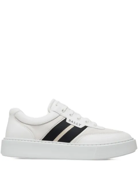 Bally leather stripe-detail sneakers