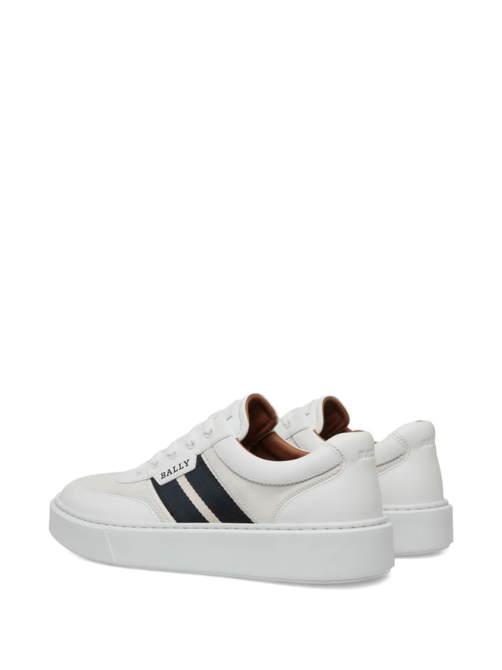 Bally leather stripe-detail sneakers White