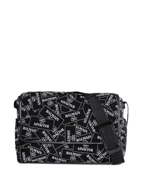 Balmain Kids logo-print changing bag