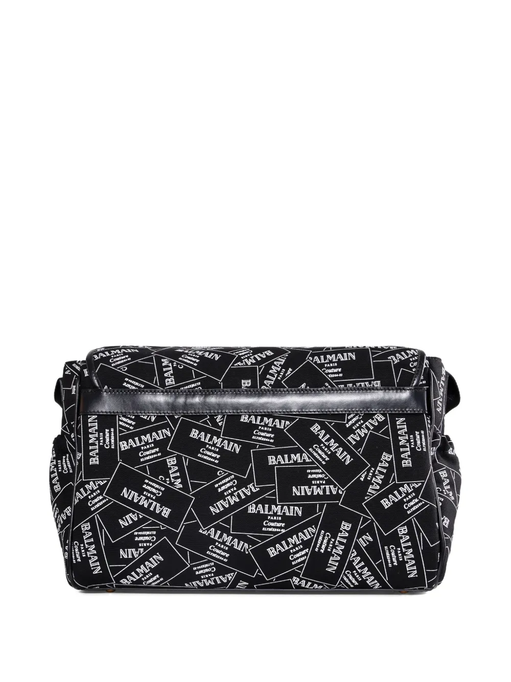 Balmain Kids logo-print changing bag - Zwart