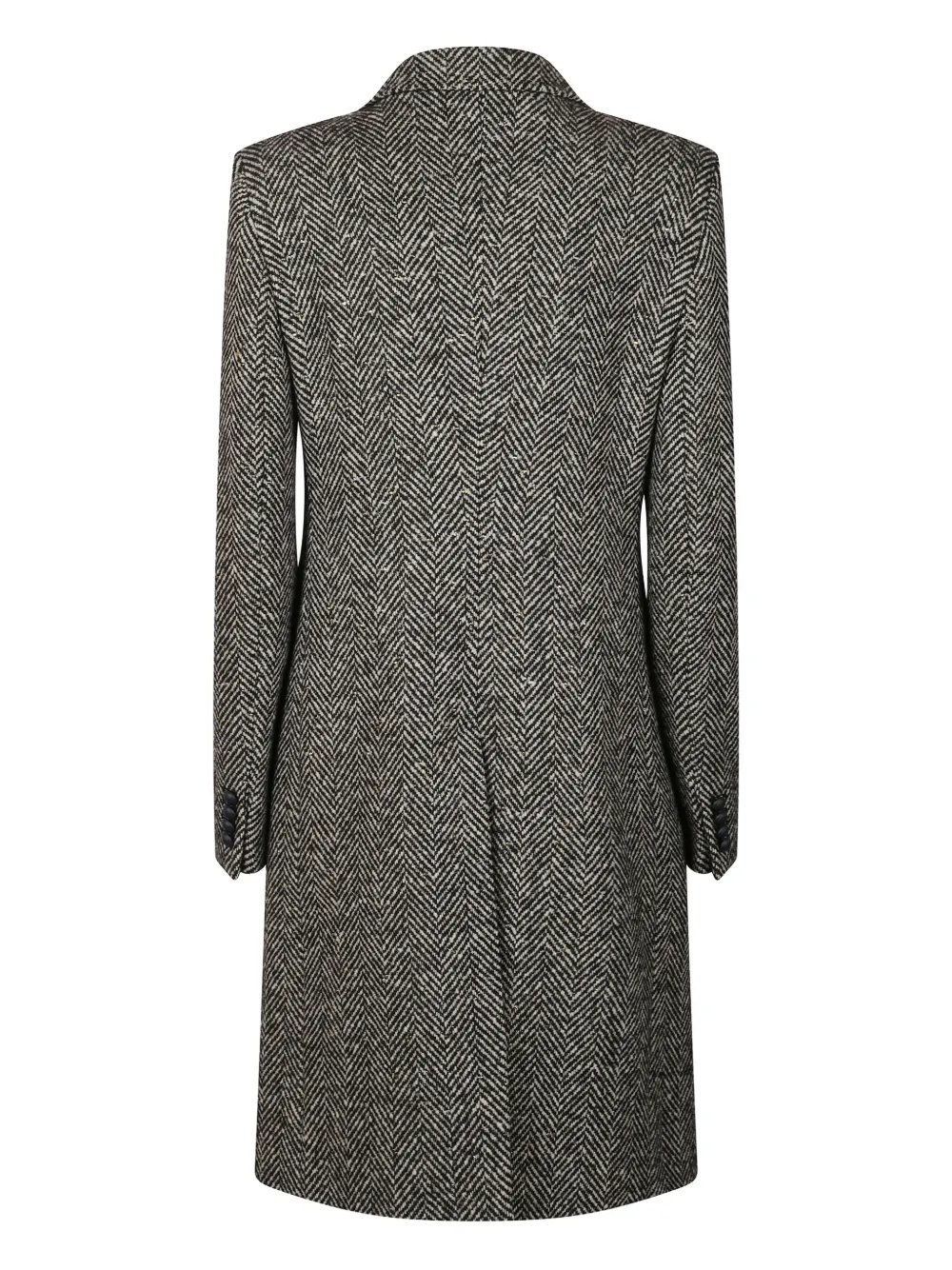 Tagliatore pattern herringbone single breasted coat | Single Breasted Coats | Image 2