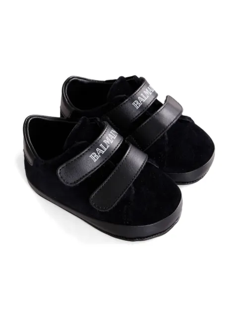 Balmain Kids velvet sneakers