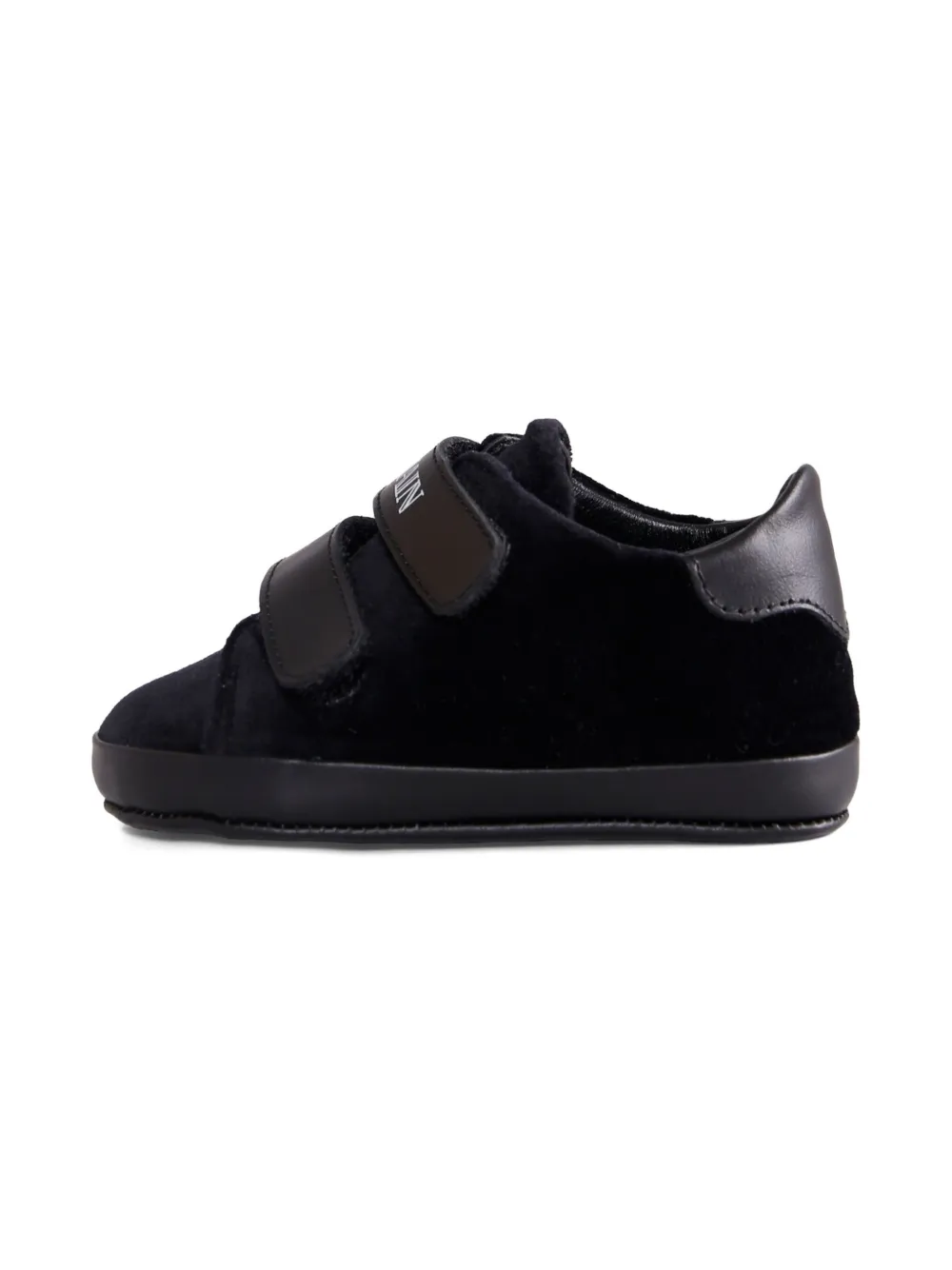 Balmain Kids velvet sneakers Black