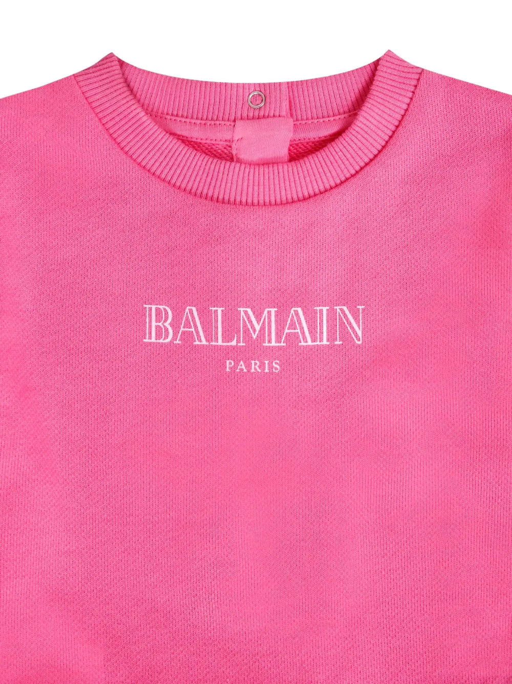 Balmain Kids Jurk met logoprint Roze