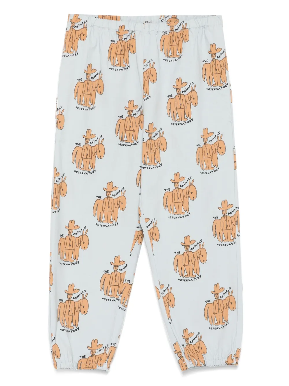 The Animals Observatory graphic-print straight-leg trousers | Blue | Image 1