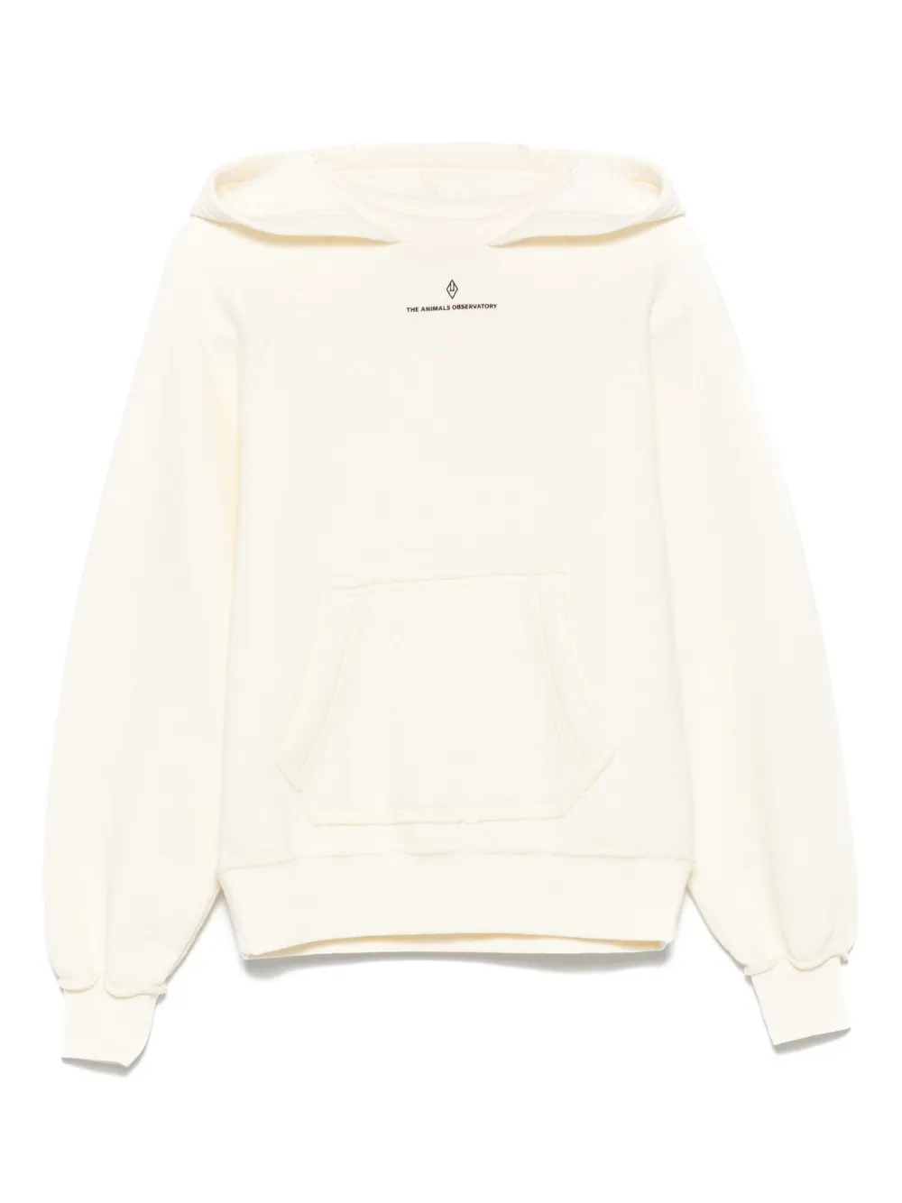 The Animals Observatory logo-print hoodie | White | Image 1