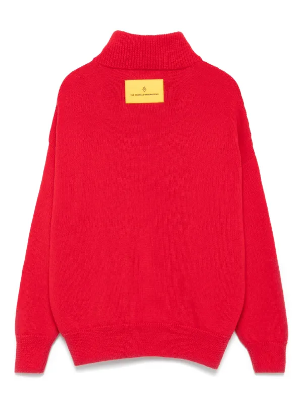 The Animals Observatory zip-up Sweater | Red | FARFETCH