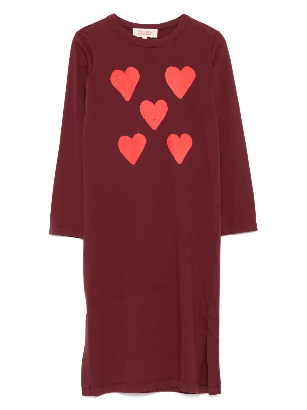 The Animals Observatory heart-print dress | Red | Image 1