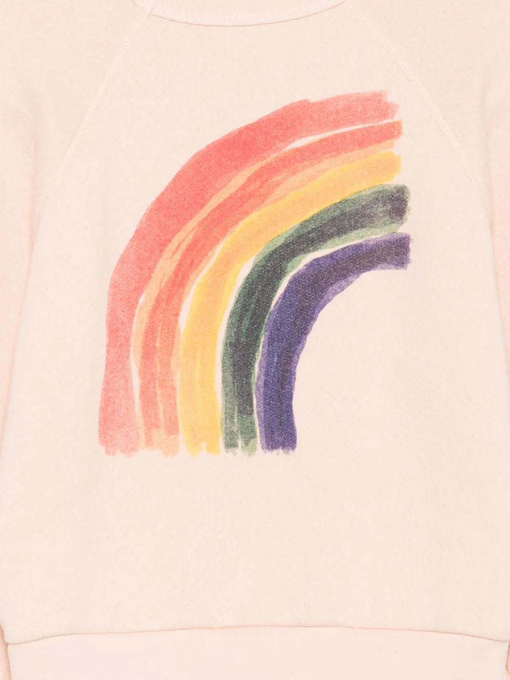  The Animals Observatory Rainbow-print Sweatshirt - Neutrals 