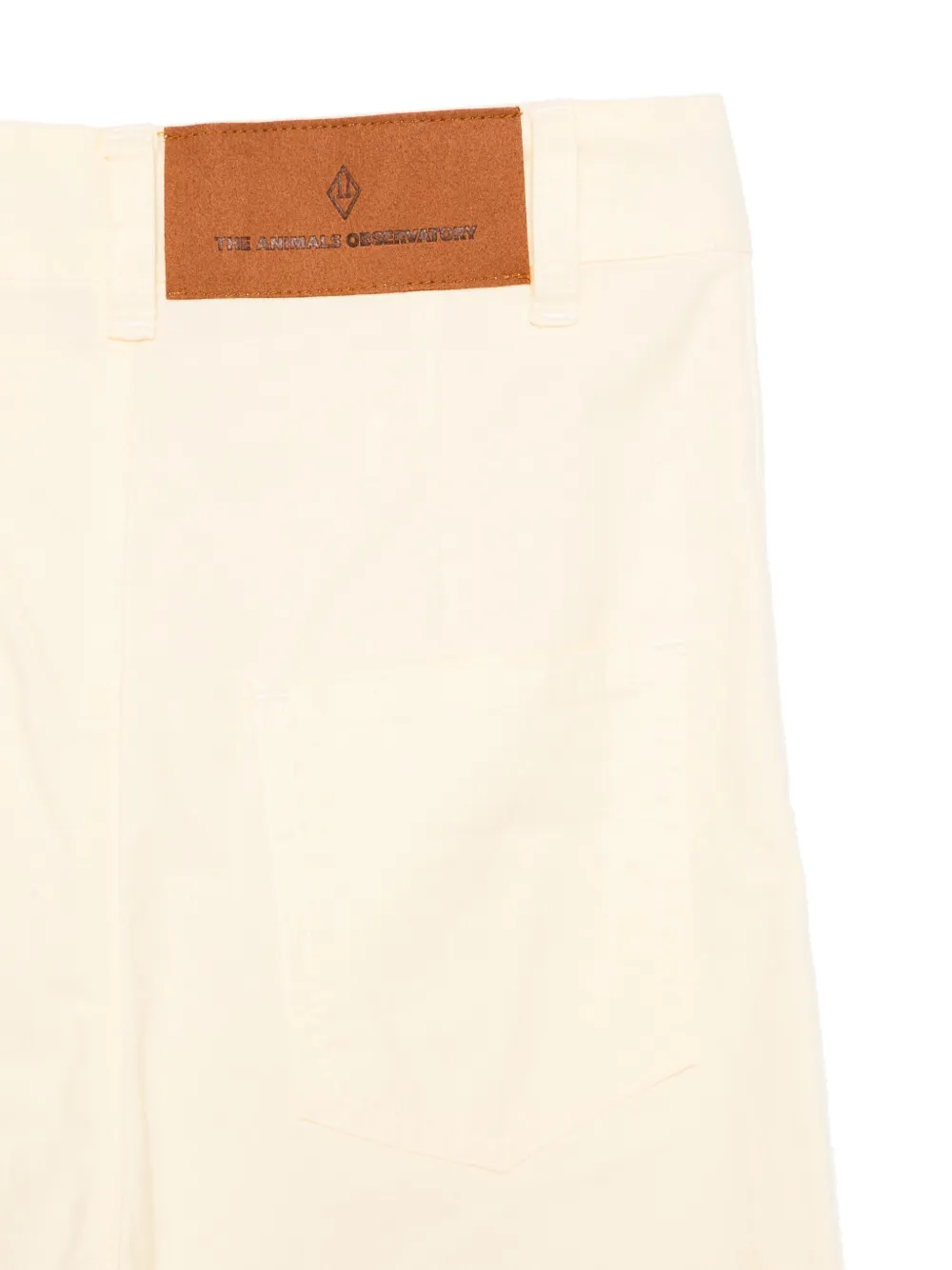 The Animals Observatory Leather-patch Pants In Neutral