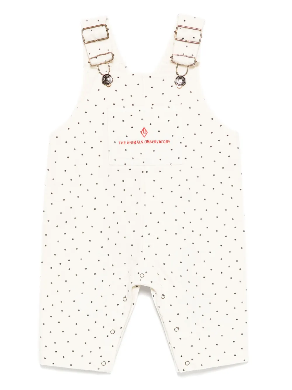 The Animals Observatory polka-dot dungarees | Neutrals | Image 1