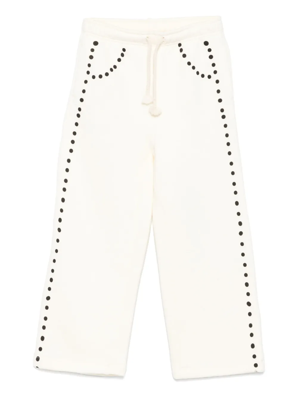 The Animals Observatory dot-embellished tracksuit bottoms | Neutrals | Image 1