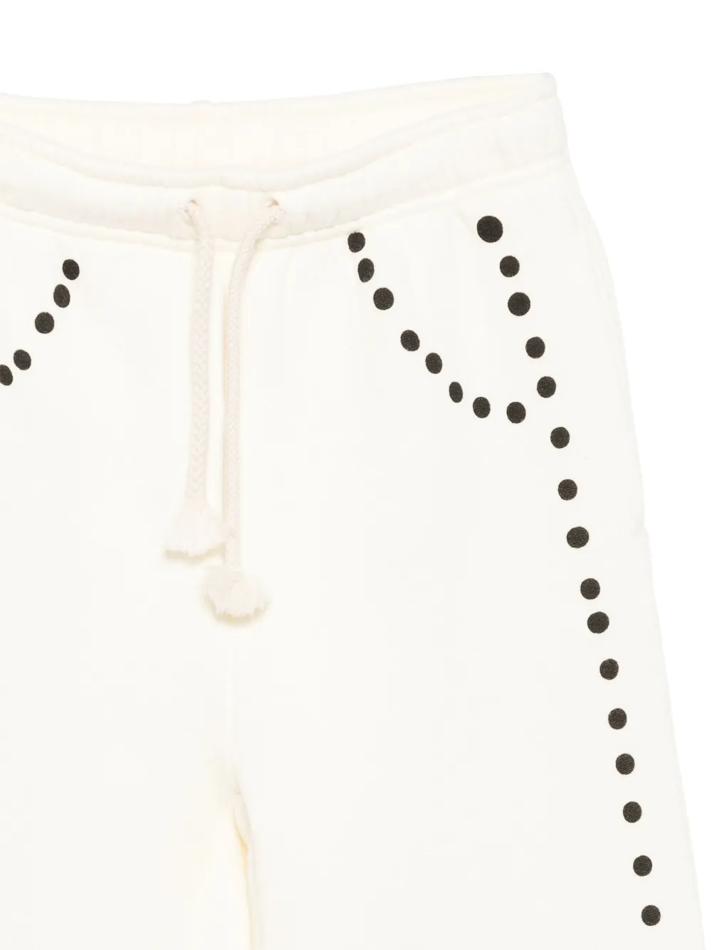 The Animals Observatory Dot-embellished Tracksuit Bottoms In White