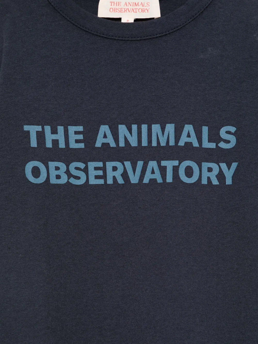 The Animals Observatory T-shirt met logoprint Blauw