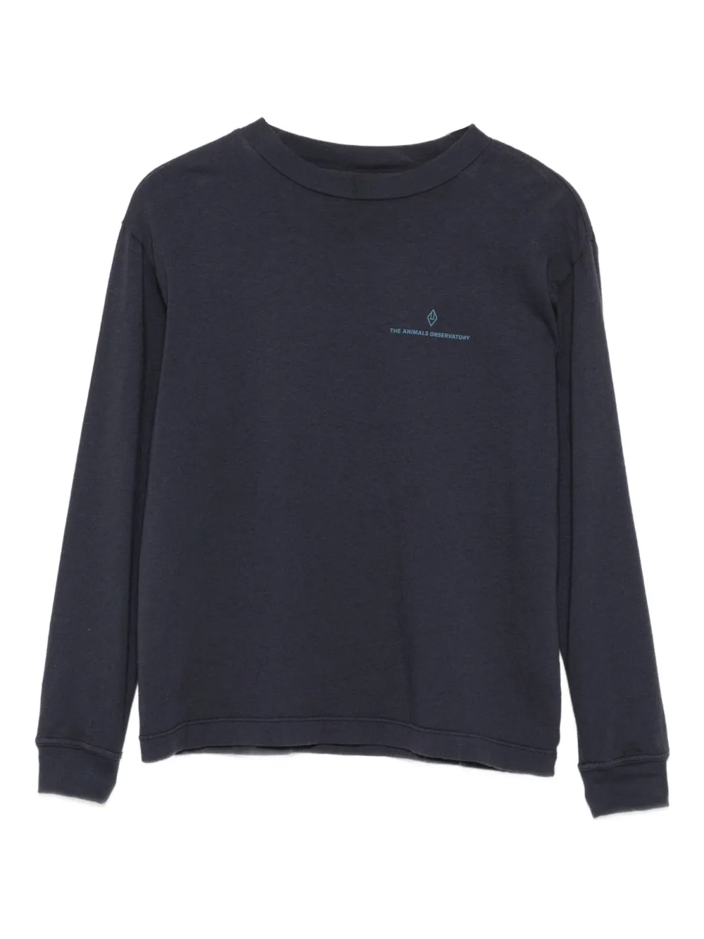 The Animals Observatory Anteater logo-detail sweatshirt | Blue | Image 1