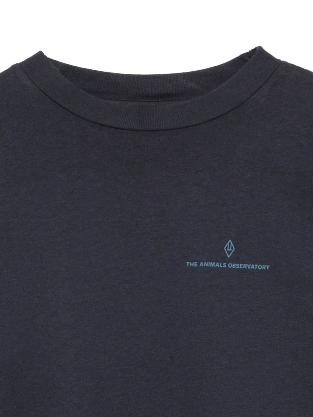The Animals Observatory Anteater Logo-detail Sweatshirt In Black