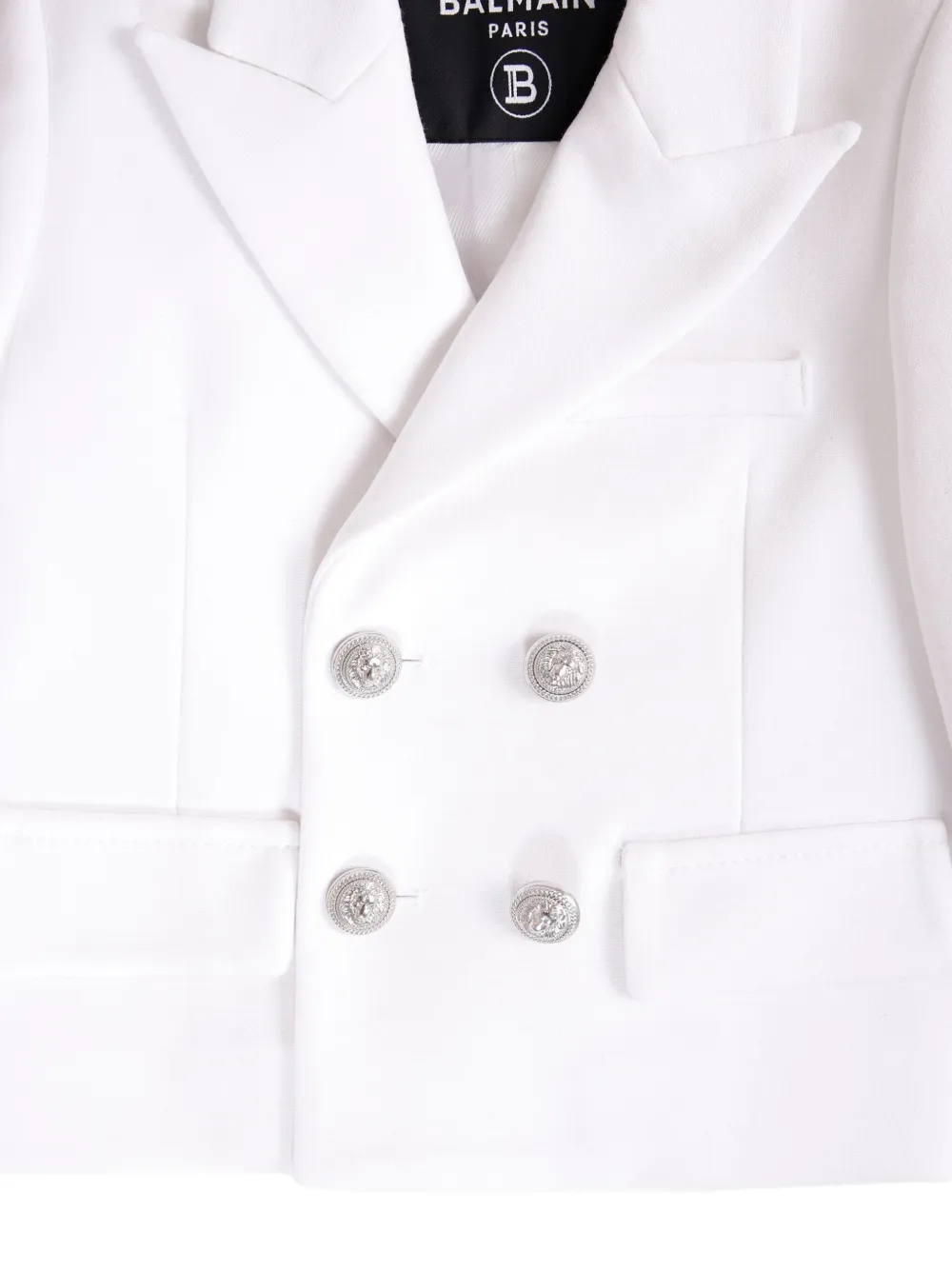 Balmain Kids Blazer met dubbele rij knopen Wit