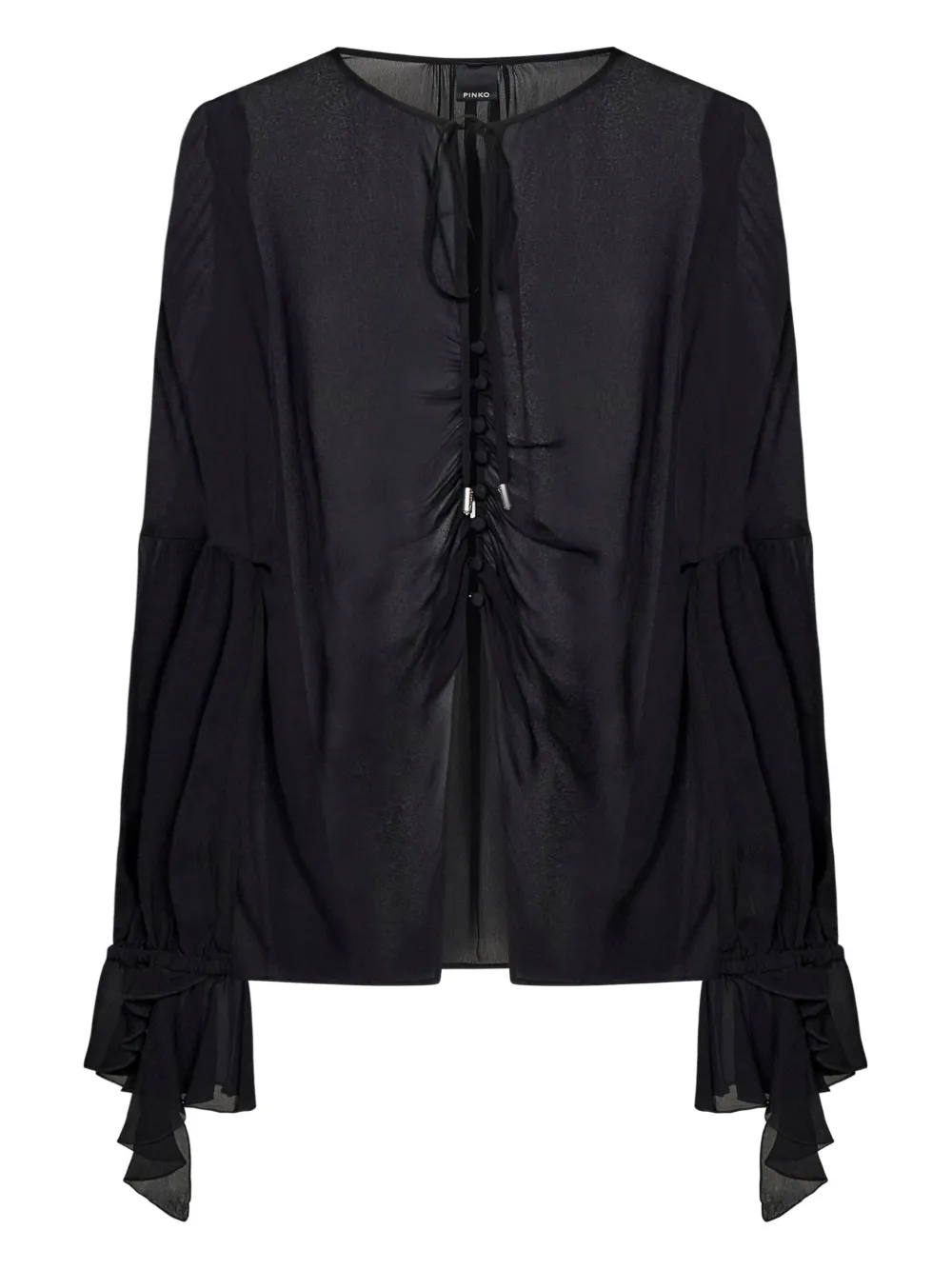 PINKO blusa fruncida en la parte delantera | negro | Image 1