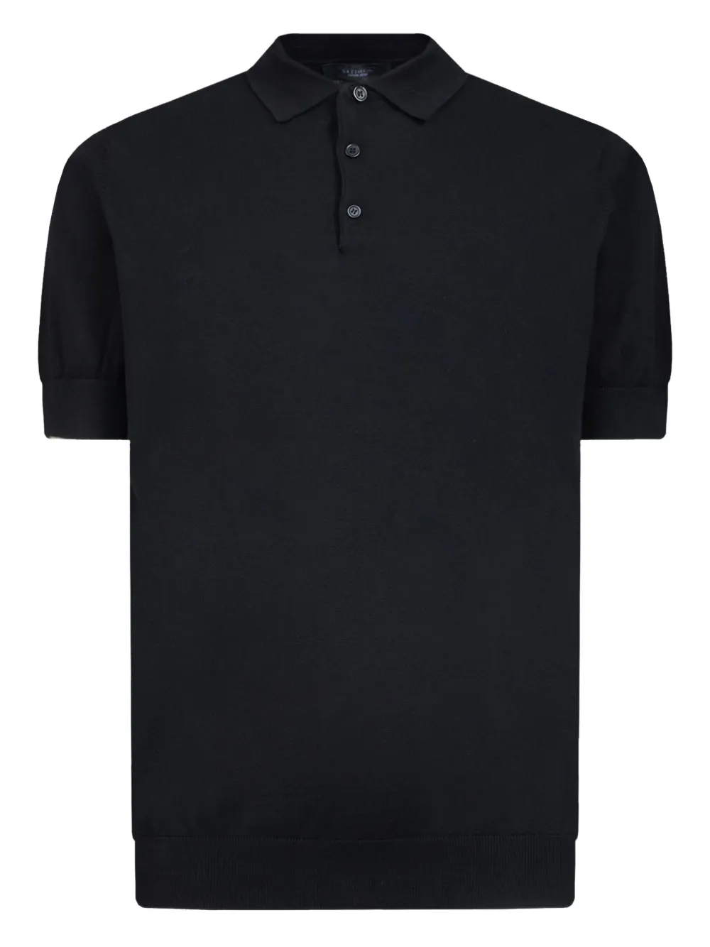 GAZZARRINI X MICHELE FRANZESE playera tipo polo con ribete de canalé | negro | Image 1