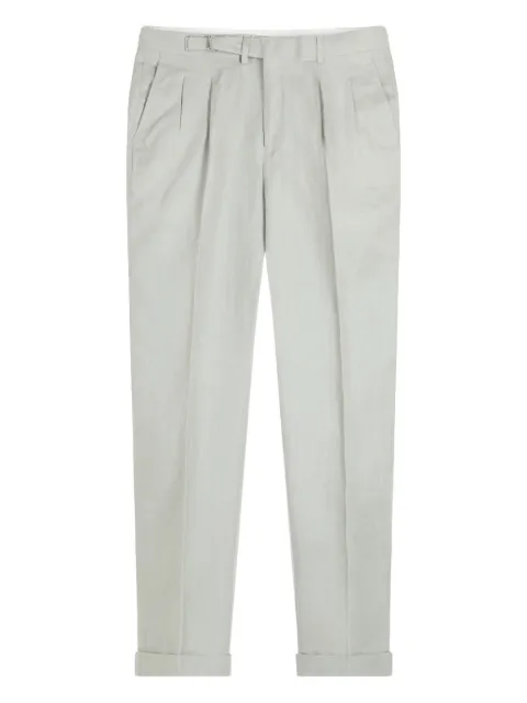 GAZZARRINI X MICHELE FRANZESE pleat-detail linen trousers