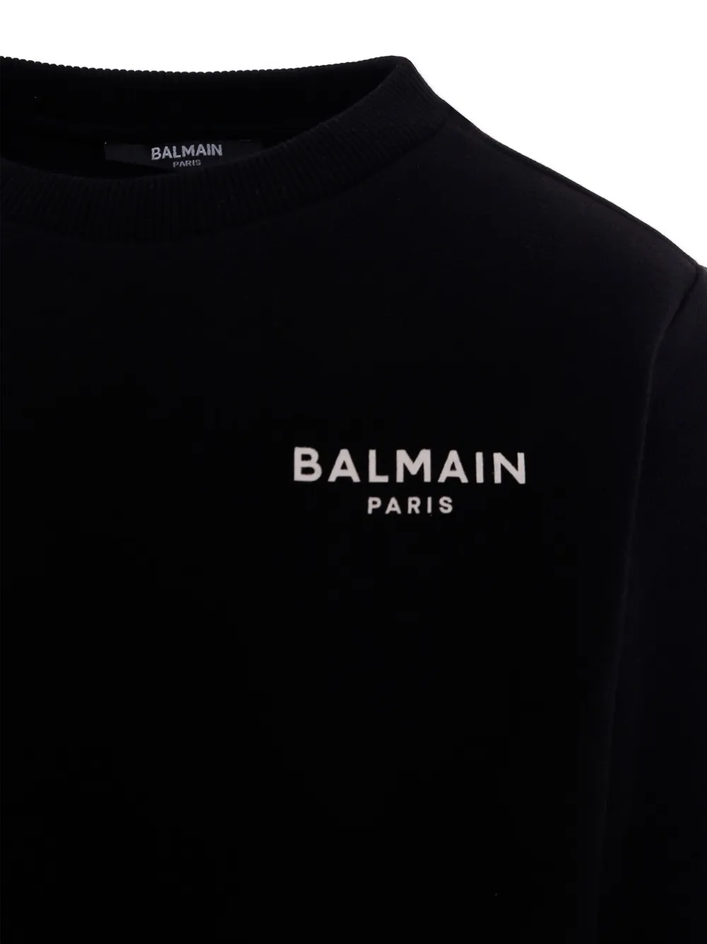 Balmain Logo-print Sweatshirt In Black